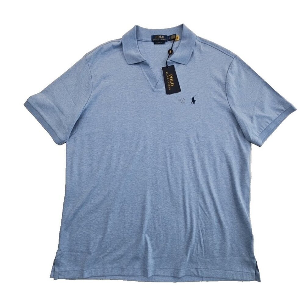 Polo Ralph Lauren Polo Shirt Men's LargeClassic Fit Soft Cotton Isle Heather NWT